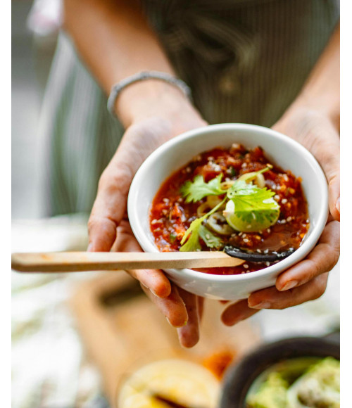 Tomatensalsa-scharf