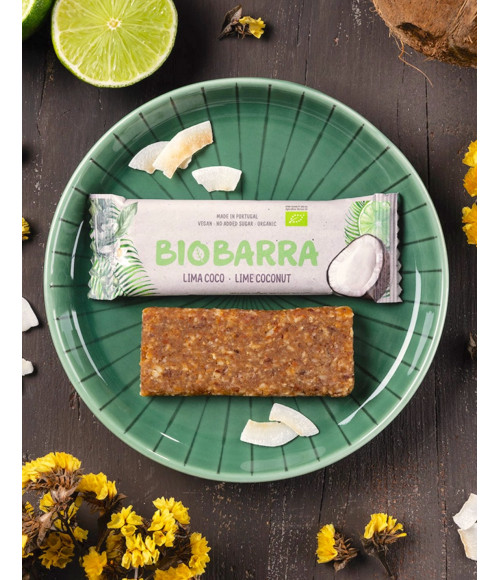 Bio Energie Riegel mit Limette und Kokos